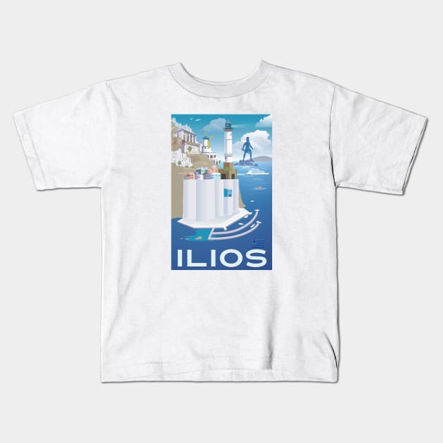 Ilios port Kids T-Shirt by zellsbells